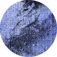 thumbnail image 1 of Ahgly Company Machine Washable Indoor Round Oriental Blue Industrial Area Rugs, 4' Round, 1 of 4