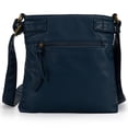 thumbnail image 6 of Montana West Crossbody Bag for Women Multi Pocket Shoulder Bags Medium Travel Purses Ultra Soft Washed Leather, Blue, 6 of 7