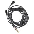 thumbnail image 2 of Cable de audio de repuesto para auriculares OFC con control de volumen y función de micrófono para IE 8 IE 80, 2 of 12