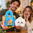 thumbnail image 3 of Lumifun White Plush Dumpling Squishy Toy 6 inch, Cute Bao Bun Stuffed Animal with Basket Gift Box, Soft Stress Relief Fidget Toy, Christmas Holiday Gift for Kids & Adults, 3 of 3