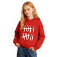 thumbnail image 4 of Wxolcjlv Tween Boys Graphic Pullover Hoodie Tally Mark Print Long Sleeve Novelty Casual Hooded Sweatshirt, Sizes 1-16, 4 of 6
