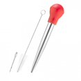 thumbnail image 3 of Outil de Barbecue en Acier Inoxydable et Silicone avec Brosse de Nettoyage, 3 of 8