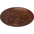 thumbnail image 3 of Ekena Millwork 25 7/8"OD x 2 1/4"P Nestor Ceiling Medallion (Fits Canopies up to 5"), Hand-Painted Copper Penny, 3 of 6