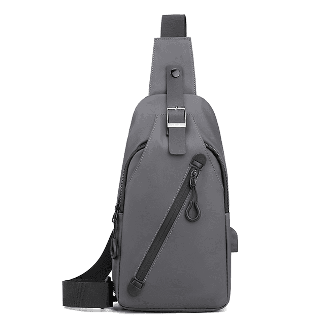 Bolsa de mensajero impermeable para deportes al aire libre para hombres - Gris Ormromra CPB-US-CJZ547-3