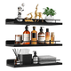 thumbnail image 2 of Repisas Flotantes Madera Modernas Estantes Baño Topon 3pcs Xtellar negro, 2 of 3