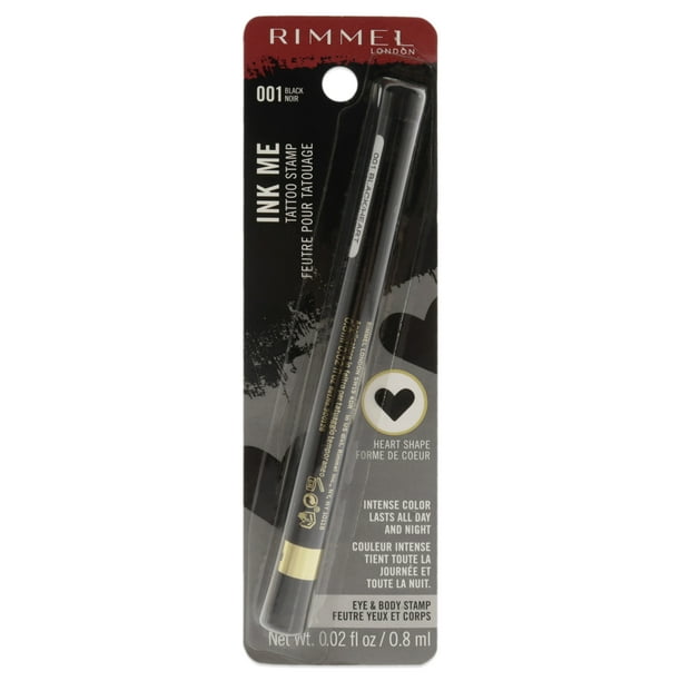 Delineador de Ojos Rimmel London Ink Me Tatto Stamp Forma de Corazón Negro 0.02 oz