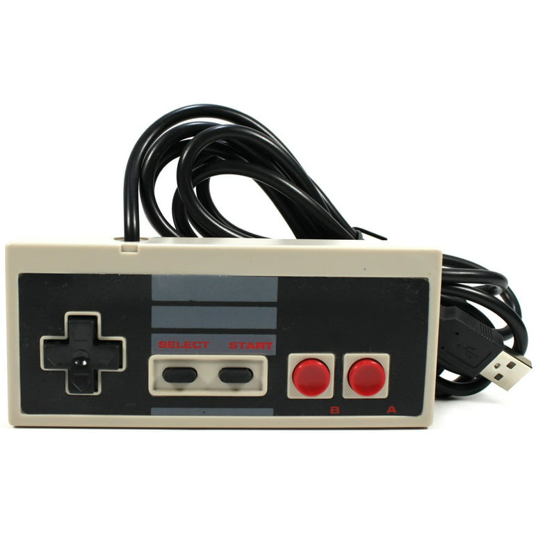 service omdrejningspunkt inkompetence Classic USB NES Controller for PC / Mac - (Not Compatible with NES Classic  System) - Walmart.com