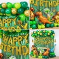 thumbnail image 2 of Decoraciones para fiesta de cumpleaños de dinosaurios, suministros para fiestas de dinosaurios, globos de dinosaurios para niños, recuerdos de fiestas temáticas de cumpleaños Rojo Verde, 2 of 5