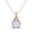 Rose Plated Silver, variant on 6 MM Round Moonstone 925 Sterling Silver Rose Vermeil Solitaire Valentines Day Gifts Pendant Necklace