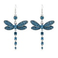 thumbnail image 2 of Weiqiqre Retro Multicolor Diamond Tassel Insect Earrings Female Long Ear Jewelry Discount, 2 of 7