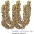 thumbnail image 1 of Guirnaldas de oropel metálico de 30 m, oropel con purpurina roja, plateada y dorada, decoración para árbol de Navidad, guirnaldas gruesas para decoraciones para fiestas de bodas navideñas, 1 of 4