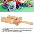 thumbnail image 3 of Chinese Bangzi Wooden Cylinder , Treble Bass Percussion Musical Instruments Educational Develop Rhythm Sense Elegant Safe Paint  for Class, 3 of 8