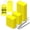 Yellow-2x4, variant on Yellow 2x4 Plastic Shipping Labels with Wire