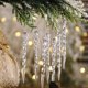 thumbnail image 2 of Liquidación de Black Friday! Sonbest - Adornos de carámbanos para colgar transparentes para árbol navideño o decoración de bodas de 6/8 pulgadas, decoración de fiesta de invierno DIY, rojo Scienceny  SH1104-172, 2 of 7