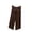 Coffee, variant on Women's Capri Pajama Pants Plus Size Sleep Pants Casual High Waisted Drawstring Soft Capris Pants Loungewear