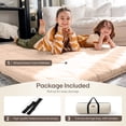 thumbnail image 2 of Zonli Japanese Floor Mattress Futon, Foldable Tatami Mat with Cotton Cover, Queen 80"x60", Coffee, 2 of 7