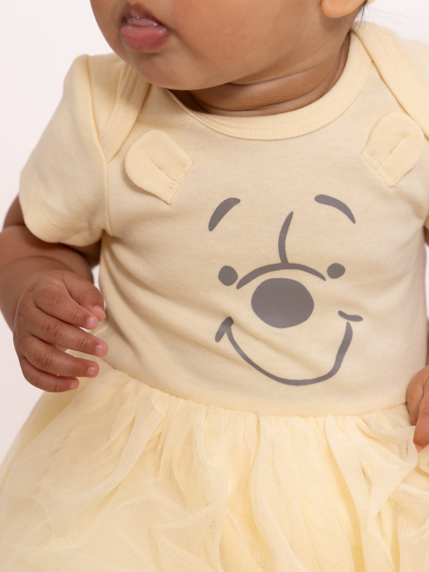 Disney Baby Wishes + Dreams Character Infant Baby Dress and Bow Headband Set, 2-Piece, Sizes Newborn-12 Months