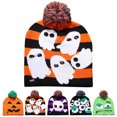 thumbnail image 2 of Light up Hat Creative Funny Knitted Hat LED Beanie Hat for Halloween Party, 2 of 9