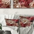 thumbnail image 3 of Designart "Blush Lace Whispering Blooms II" Floral Printed Throw Pillow, 3 of 5