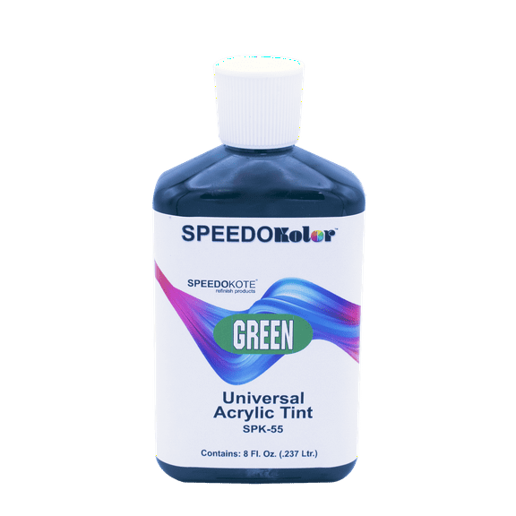 Universal solvent based Green tint, use in Primers, Bed Liner, SPK-55, 8 ounces
