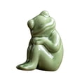 thumbnail image 4 of Frog Figurine Tea Pet Sculpture Frog Statue Desktop Frog Ornament Miniature Frog StyleB 4.5x3.2x5.7cm, 4 of 9
