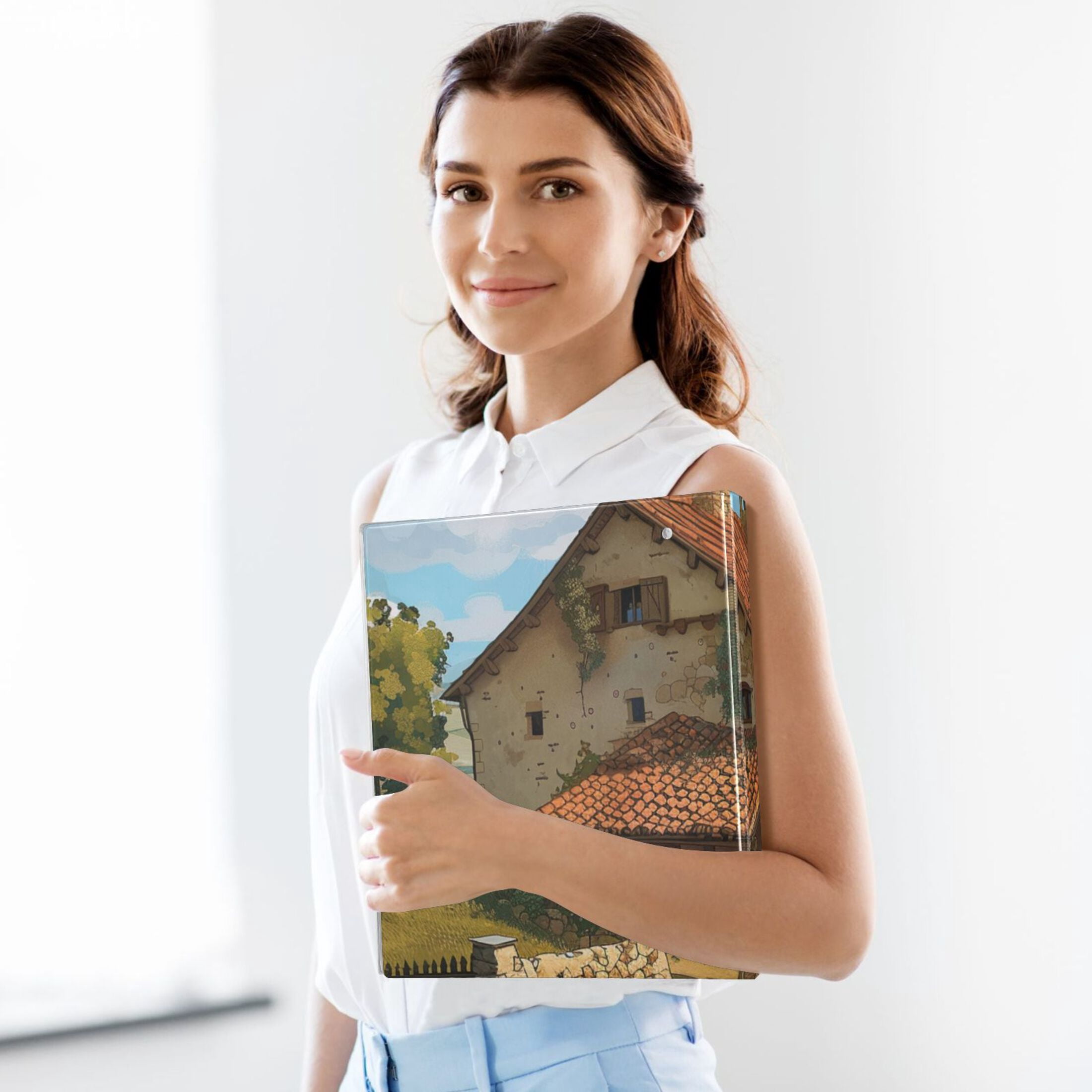 Tradition Farmhouse 3 Ring Binders 1.5 inch Hardcover File Folders with Interior Pockets A4 Size Organizer for School Office Hospital