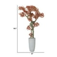 thumbnail image 4 of 58.3'' Artificial Bonsai tree in a Tall beige checkered planter perfect for indoor and outdoor use, 4 of 6