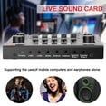 thumbnail image 4 of Live Sound Card 12 Electric Sounds 14 Effects Real Time Monitoring BT Accompaniment Microphone Set Mic Support for Broadcasting Recording Singing, 4 of 7