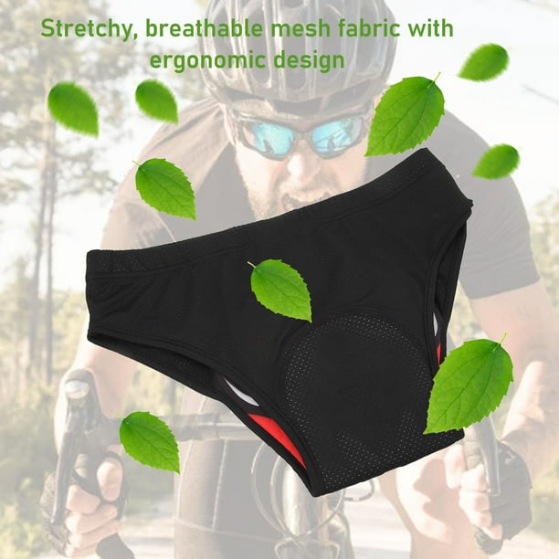 Men's Cycling Underwear Comfortable Breathable Quick Drying Bike Shorts  With Thickened Silicone Pads