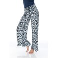 thumbnail image 2 of White Mark Printed Palazzo Pants, 94-Grey Cheetah - Extra Large, 2 of 5