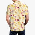 thumbnail image 4 of Balery Rabbit And Balloon Printed Men’s Short Sleeve Polo Shirt, Midweight Men's Shirt,Golf Polo shirts -, 4 of 9