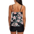 thumbnail image 3 of Traje de baño HUOGUO de verano para mujer, a la moda, con pajarita, estampado de playa, 3 of 4
