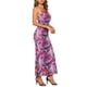 thumbnail image 4 of Vestido Maxi Floral Sin Mangas Bodycon de Cóctel para Mujeres INSPIRE CHIC L Lila, 4 of 6