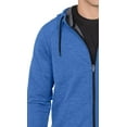 thumbnail image 2 of Tri Moutnain Men's Tri Blend French Terry Hoodie Kangaroo Pocket Zip Sweatshirt 2x 3x 4x, 2 of 6