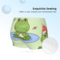 thumbnail image 2 of Rocae Frog Amanita Mushroom for Girls' Cotton Boxer Briefs, Soft Mid-rise Panties-XX-Small, 2 of 5
