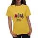 thumbnail image 1 of Puntoco Blusa informal de cuello redondo con estampado navideño para mujer, 1 of 4