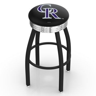 Colorado Rockies 30" Swivel Counter Stool with Chrome Accent