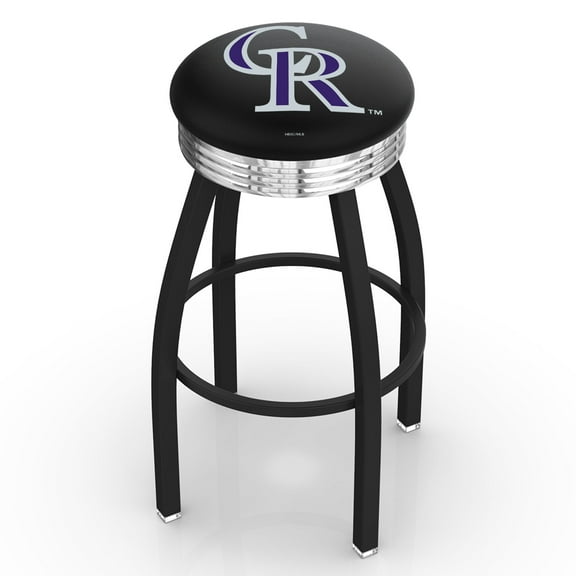 Colorado Rockies 30" Swivel Counter Stool with Chrome Accent