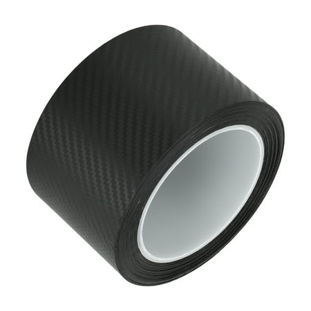 

Unique Bargains 2.76 x394 3D Car Threshold Strip for Most Car SUVs Exterior Anti Scratch PVC Carbon Fiber Pattern Black