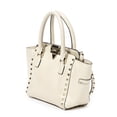thumbnail image 2 of Pre-Owned Valentino Ivory Mini Rockstud Trapeze Tote Shoulder Bag Studded Calfskin Leather, 2 of 9