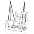 thumbnail image 4 of Furinno Tioman Hardwood Single Hanging Porch Swing with Chain, 4 of 5