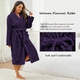 thumbnail image 3 of AMITOFO Plush Robes for Women – Soft Warm Fleece Bathrobe Elegant Comfort & Warmth for the Cold Seasons, 3 of 7