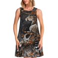 thumbnail image 1 of Balery Leopard On Tree Branch Vestidos de verano para mujer con estampado: vestido holgado sin mangas, vestido playero informal y cómodo para días calurosos., 1 of 7
