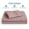 thumbnail image 3 of Bare Home Premium 1800 Collection 3-Piece Bed Sheet Set, Twin, Mauve, 3 of 11