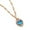 Dark Blue, variant on Jewelry VerPetridure Ladies Multicolor Love Necklace Crystal Clavicle Chain Pendant