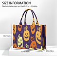 thumbnail image 3 of Large Capacity Tote Bag,Purple Halloween Jack Lanterns Handbag Fashion Luxury Tote Bag,15.7"x13"x 5.1" Inches,Laptop Compatible, 3 of 6