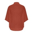 thumbnail image 5 of Xuyuer Women's Hollow Out Summer Elbow-Length Cardigan Sweaters Open Front Knitted Crochet Sweater, 5 of 8