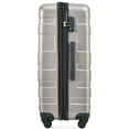 thumbnail image 4 of 3 Piece Modern ABS Hardshell Luggage Sets, Lightweight Suitcase with Hardside, Spinner Wheels, TSA Lock, 20''24''28'' Durable Expandable Luggage for Travel and Storage, Gray, 4 of 8
