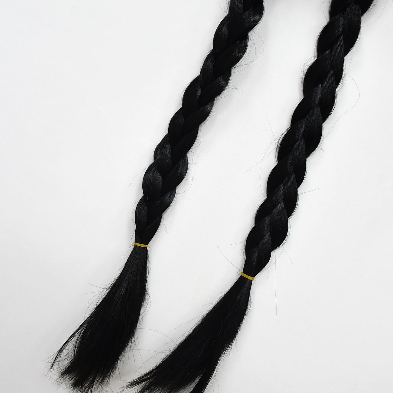 Long Braided Wig for Wednesday Costume Girls Women for Halloween Party NWT Braided Black Pigtail Wig with Hair Net for Girls Halloween  main image 4