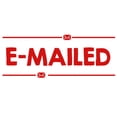 thumbnail image 1 of Printtoo E-Mailed Self Inking Rubber Stamp Pre-Inked Office Stamp- Home Office Business Stationery, 47 x 20 mm Red, 1 of 7